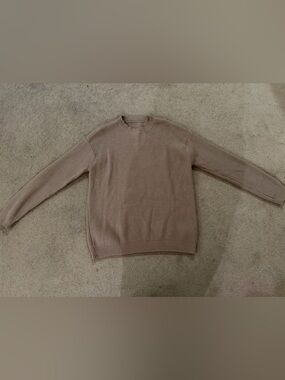Men's Crewneck Sweater in Tan